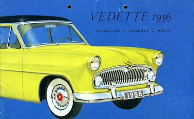 Simca Vedette brochure 1956