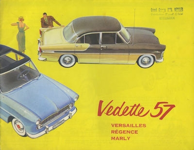 Simca Vedette brochure 1957