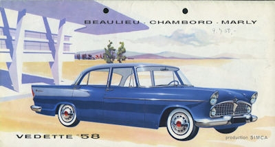 Simca Vedette brochure 1958