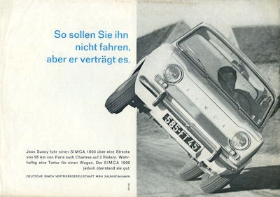 Simca 1000 brochure 9.1963