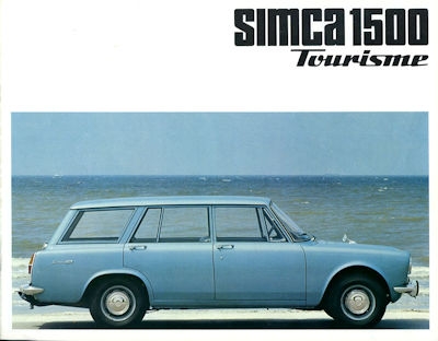 Simca 1500 Tourisme Prospekt ca. 1966