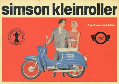 Simson Kleinroller KR 51 Schwalbe Prospekt 1965