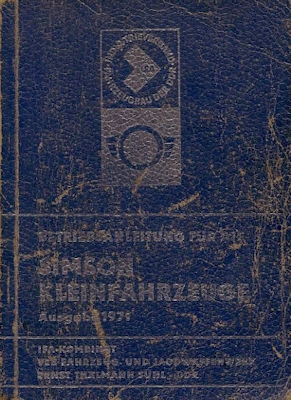 Simson Kleinfahrzeuge Bedienungsanleitung 1971