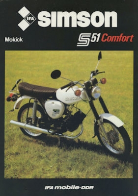 Simson S 51 Comfort Prospekt 1985