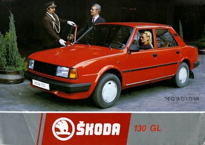 Skoda 130 GL brochure 1980s