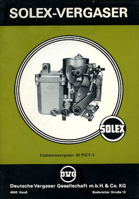 Solex Vergaser Type 30 PICT -3 8.1969