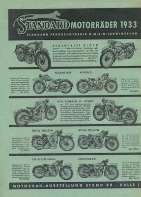 Standard Programm 1933