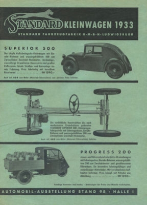 Standard Programm 1933