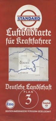 Standard Luftbildkarte Plan 3 München 1930er Jahre