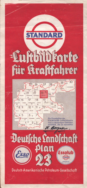 Standard Luftbildkarte Plan 23 Berlin 1930er Jahre