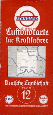 Standard Luftbildkarte Plan 12 Dresden 1930er Jahre