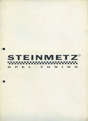 Steinmetz Opeltuning Mappe mit Fotos 1993