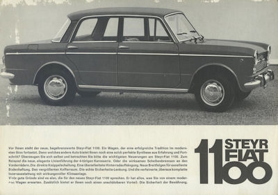 Steyr Fiat 1100 Prospekt 1960er Jahre