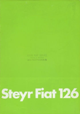 Steyr Fiat 126 Prospekt 6.1978