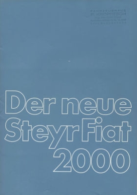 Steyr Fiat 2000 Prospekt 8.1977