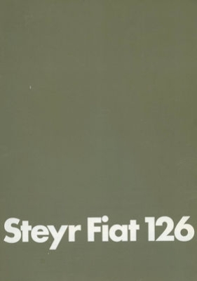 Steyr Fiat 126 Prospekt 3.1979