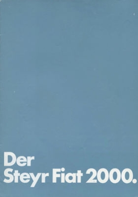 Steyr Fiat 2000 Prospekt 2.1980