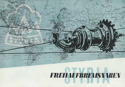 Styria Freilaufbremsnaben Prospekt 1950er Jahre