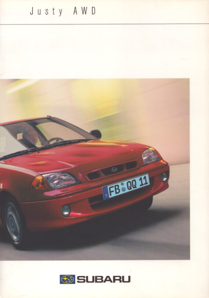Subaru Justy AWD Prospekt 10.2002