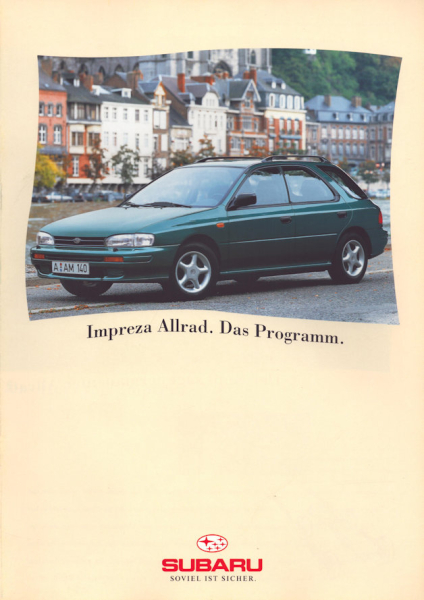 Subaru Impreza Allrad Prospekt 3.1995