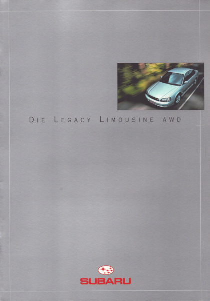 Subaru Legacy Limousine AWD Prospekt 3.1999