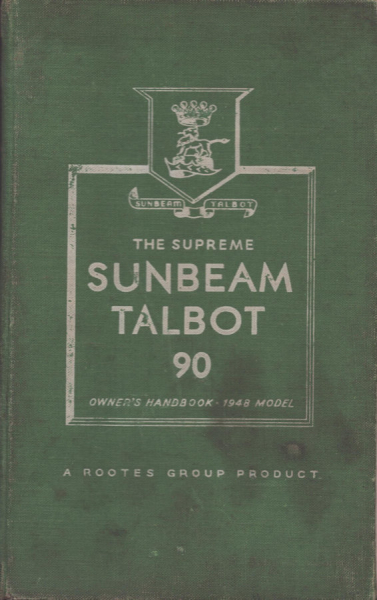 Sunbeam-Talbot 90 Bedienungsanleitung 6.1948