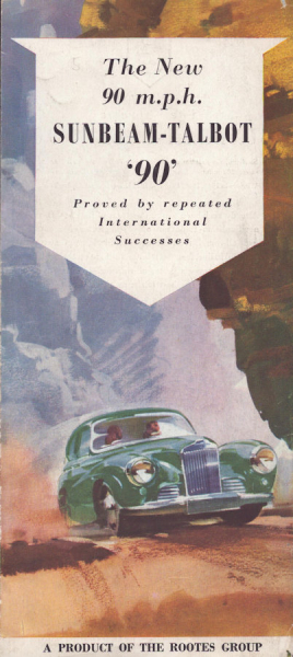 Sunbeam-Talbot 90 Prospekt 1950er Jahre