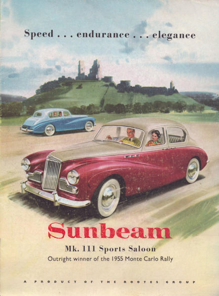 Sunbeam Mk. III Sports Saloon Prospekt 1956