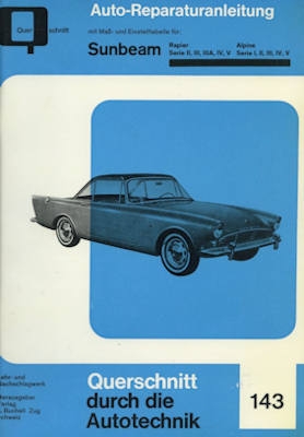 Sunbeam Rapier / Alpine repair manual 1960s