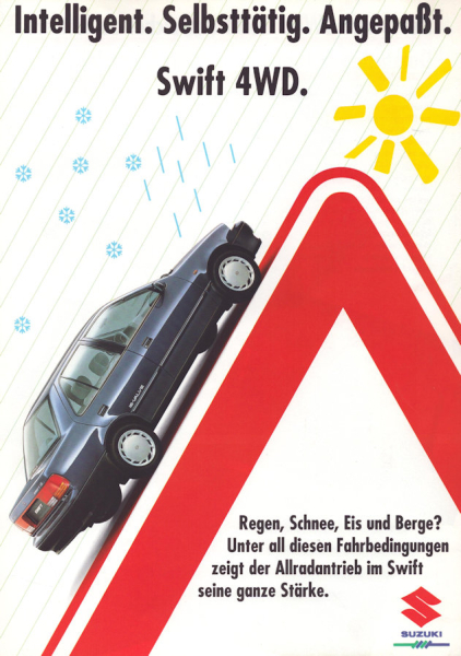 Suzuki Swift 4 WD Prospekt ca. 1990