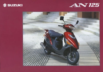 Suzuki AN 125 scooter brochure 1995