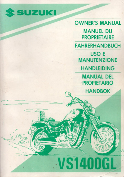 Suzuki VS 1400 GL Bedienungsanleitung 1995