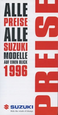 Suzuki Preisliste 1996