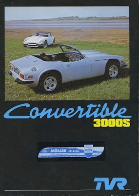 TVR 3000 S Convertible brochure 7.1978