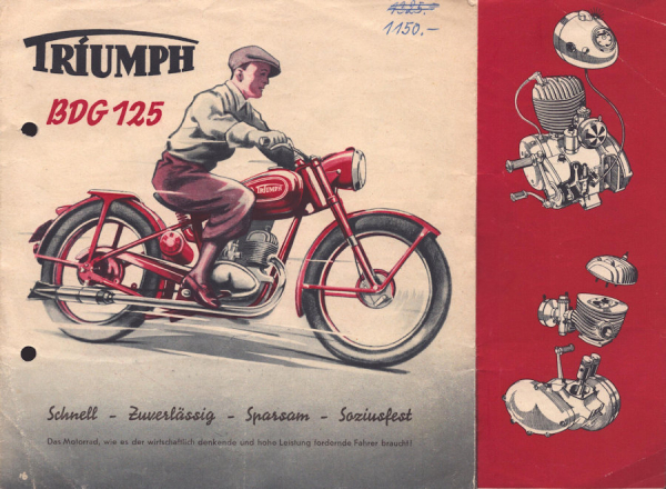 Triumph BDG 125 Prospekt 2.1950