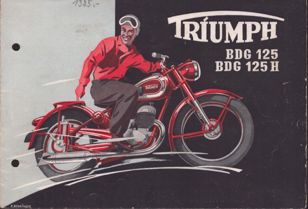 Triumph BDG 125 und BDG 125 H Prospekt 4.1951
