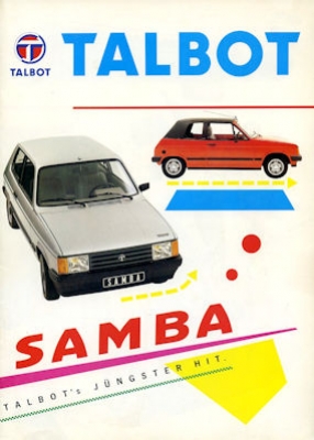 Talbot Samba brochure 1982