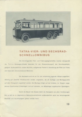 Tatra Nutzfahrzeuge Programm 1926-1931