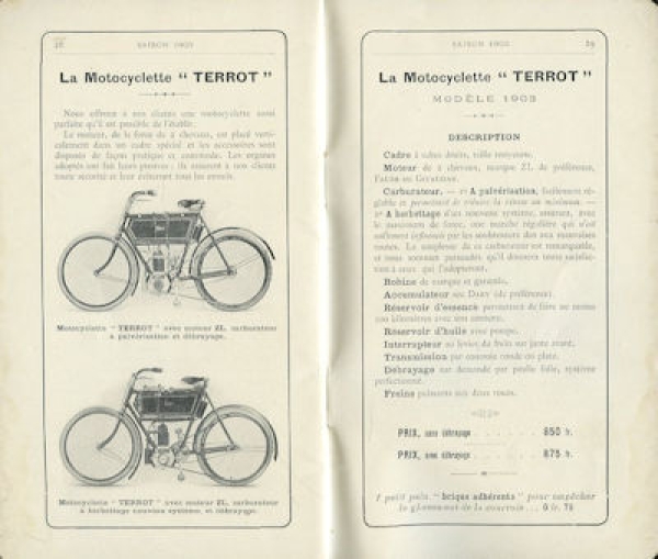 Terrot Programm 1903
