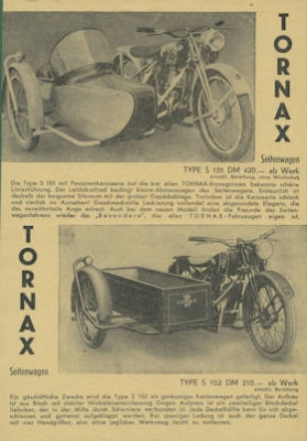 Tornax K 125 Prospekt 1949/50