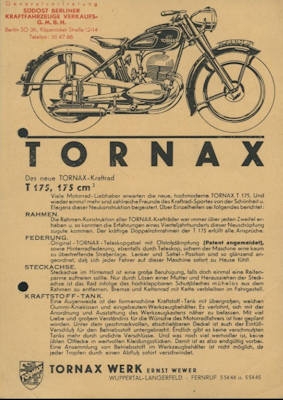 Tornax T 175 Prospekt 1952