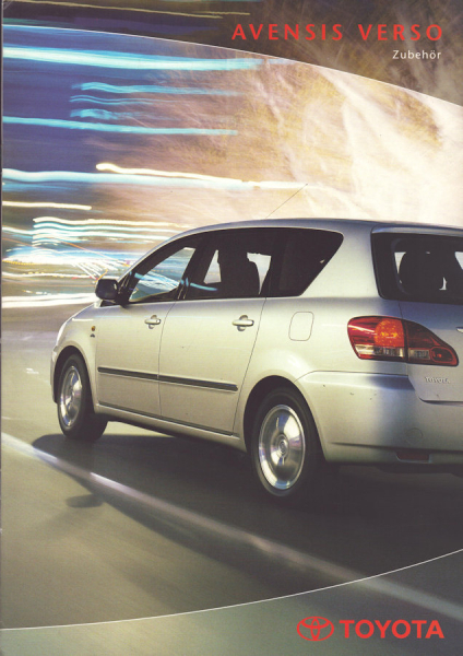 Toyota Avensis Zubehör Prospekt 7.2002