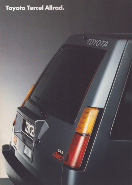 Toyota Tercel Allrad Prospekt 12.1986