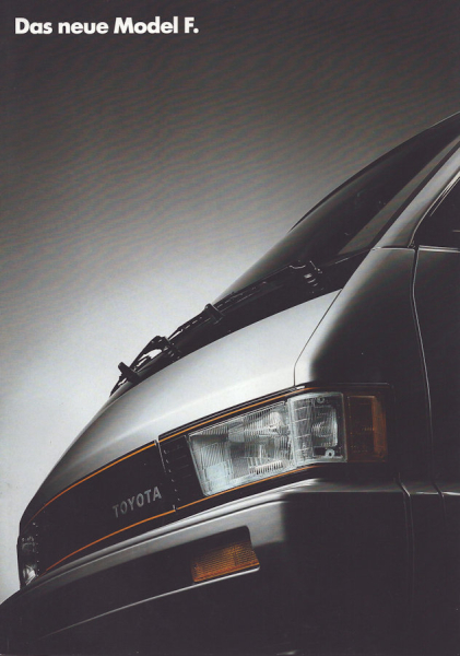 Toyota Modell F Prospekt 12.1985