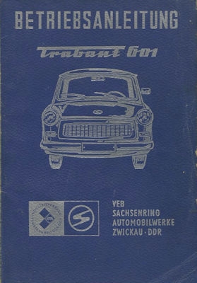 Trabant 601 Bedienungsanleitung 1975