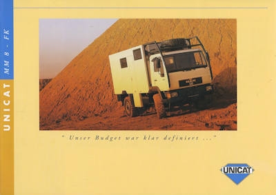 Unicat Wohnmobil / Expeditionsfahrzeug Prospekt-Mappe 20??