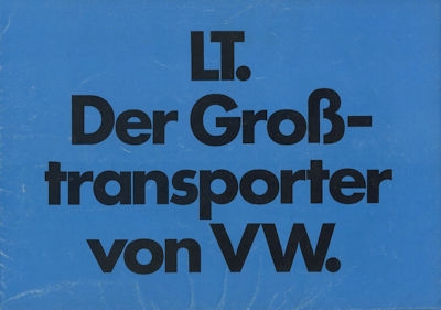 VW LT brochure 5.1975