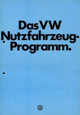 VW commercial vehicle program 8.1975