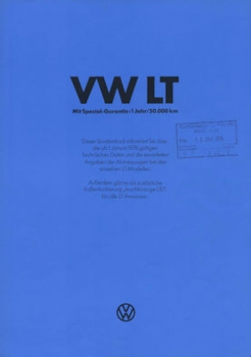 VW LT brochure 1.1976