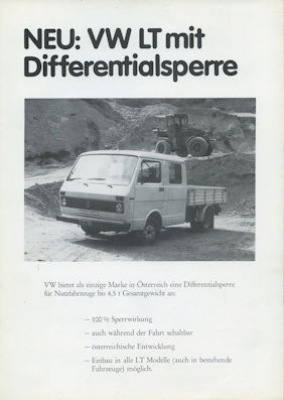 VW LT Prospekt 1970er Jahre